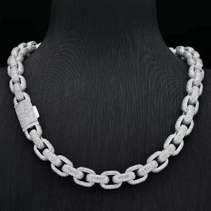 Collar de Cadena Cubana con Diamantes Estilo Hip Hop, Ideal para Conciertos, Festivales y Fiestas, Disponible al Mejor Precio - Product Image 2
