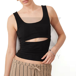 Top Deportivo de Mujer, Nuevo Estilo, de Algodón y Fibra de Bambú, de Alta Calidad, Transpirable, Ecológico, de Secado Rápido, Tejido - Product Image 1