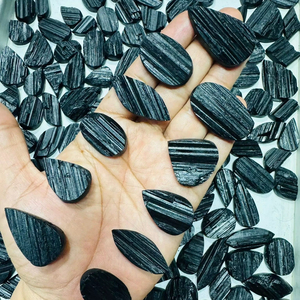 High Quality Black Tourmaline Druzy Natural Raw Crystal Cluster Mix Shape Loose Gemstone Color Play for Jewelry Making Trimurti - Product Image 1