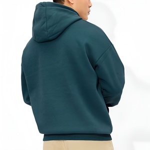 Ensemble survêtement polaire homme hiver : sweat à capuche et pantalon de jogging, style streetwear décontracté, coupe ample, avec logo personnalisé, commandes en gros - Product Image 2