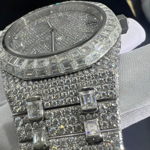 Montre de luxe neuve de haute qualité sertie de diamants de laboratoire incolores pour hommes, prix de gros de la meilleure qualité - Product Image 3