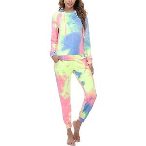 Survêtement tie-dye pour femme, durable, anti-boulochage, infroissable, en matière de qualité supérieure, très demandé, pour la vente en gros avec faible MOQ - Product Image 1