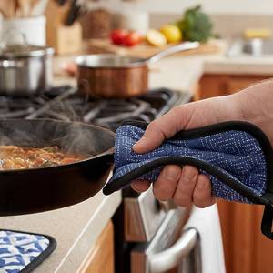 Premium Quality Reusable Pure Cotton Pot Holder with Stylish Printed Design for Kitchen Use - Product Image 1