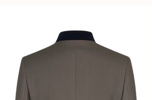 Blazer con Cuello Mao para Uniforme de Personal de Hotel en Gris Marino - Product Image 3
