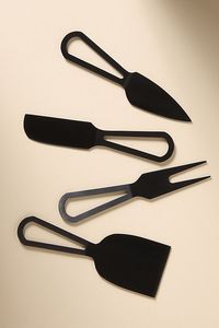 Stainless steel cheese knife Wood handled cheese knife <b>set</b> Durable food contact knife <b>Set</b> of stainless steel knives - Product Image 3