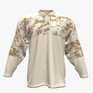 เสื้อฮอกกี้น้ำแข็งแบบแห้งเร็ว คุณภาพดีที่สุด OEM ผลิตจากโพลีเอสเตอร์ 100% สำหรับทุกเพศ  ลายพิมพ์ดิจิทัลแฟชั่น - Product Image 1