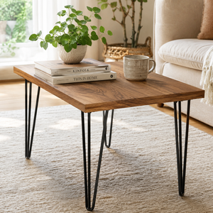 Modern Hairpin <b>Table</b> Legs 22" 880lbs Load Easy Installation Heavy Duty Stainless Steel DIY Dining Desk EDPTBL023 - Product Image 1