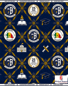 Custom African Wax Print Fabric Manufacturer School Anniversary Convention Uniform Celebration Textile Supplier OEM - Product Image 4