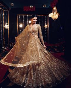 Indian Traditional Ethnic Lehenga Choli in <b>Sequins</b> Work for Wedding Occasion and Festive Function for Women Fancy Trendy Wear - Product Image 1