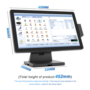 Système de point de vente tout-en-un avec écran tactile double écran de 18,5 pouces, terminal matériel de point de vente - Product Image 3