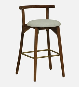 <b>Adjustable</b> PU Leather <b>Bar</b> <b>Stool</b> Scratch Resistant Provincial Teak Finish Counter Height Kitchen <b>Bar</b> Furniture with Metal Base - Product Image 1