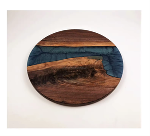 Set of 4 Lightweight Wood and Resin Classic Coasters Bulk Pack-<b>round</b> <b>Table</b> <b>Mats</b> & Pads with Unique Pattern - Product Image 4