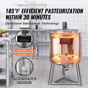 Pastorizzatore Commerciale da 50L per Latte, Uova e Succhi, in Acciaio Inossidabile 304 per Uso Alimentare, Pastorizzazione Professionale - Product Image 2