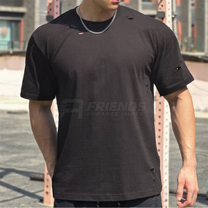 เสื้อยืดแฟชั่นสไตล์ดิสเทรส 100% ผ้าฝ้าย ดีไซน์เรียบง่าย ทันสมัย เหมาะสำหรับใส่ไปยิม เดินทาง และสวมใส่ในชีวิตประจำวัน สไตล์สตรีท น้ำหนักเบา - Product Image 4