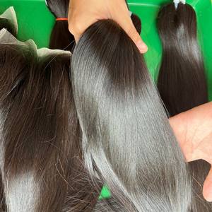 Grade 10A Vierge Brésilienne 100% Haute Qualité Cheveux Bruts Os Noir Droite Double Tiré Faisceaux De Qhair - Product Image 4