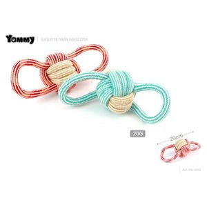 Jouet en corde de coton Yommy 20cm pour chiens, jeu pour animaux de compagnie - Product Image 1