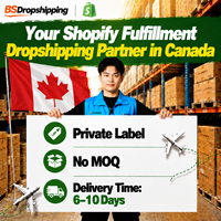 Agent de dropshipping Shopify mondial au Canada et partenaire de fulfillment en Chine pour l'expédition express avec une durée de transit de 6 à 10 jours