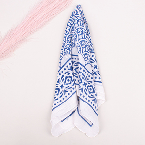 Foulard carré bohème multicolore en coton à motifs floraux, bandana décontracté, couvre-chef et cache-cou, accessoire de mode imprimé - Product Image 2