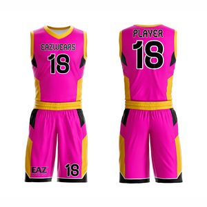 Uniforme de Baloncesto Personalizado, Conjunto de Camiseta y Pantalones Cortos Deportivos, Ropa Deportiva Resistente para Equipos, Entrenamientos, Partidos y Campeones - Product Image 1