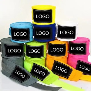 Bandages de poignet pour le kickboxing, le MMA, la boxe - Pro-Fighting - 100% coton - Respirant - Écologique - Confortable - Product Image 1