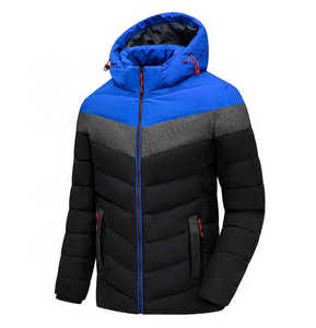 Vêtements en gros, parka d'hiver personnalisée pour homme, veste matelassée décontractée, respirante, écologique, coupe-vent, rembourrage en fibre de polyester 100% - Product Image 1
