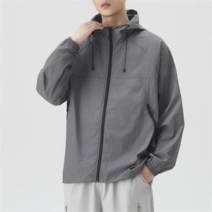 Men's Sun Protection Hooded <b>Jacket</b> <b>Lightweight</b> Breathable Oversized Zip Up Windbreaker Casual Outdoor <b>Summer</b> Hiking Fishing - Product Image 3
