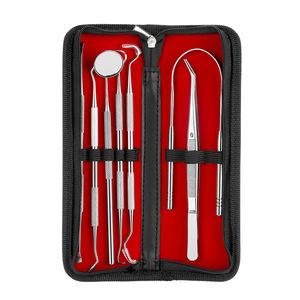 Manual Stainless Steel Tooth Scraper Mirror Tartar Calculus <b>Plaque</b> <b>Remover</b> Oral Hygiene Dental Handpiece Care Kits Shuja Surgico - Product Image 4