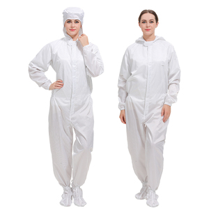 Overol de Seguridad de Poliéster Completamente Encapsulado para Cuartos Limpios, con Capucha, Protección Corporal Completa, Ropa de Trabajo Desechable, Resistente al Polvo, para la Industria - Product Image 2