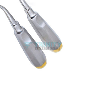Élévateur dentaire manuel ergonomique professionnel à pointe courbée pour extraction chirurgicale des racines dentaires - Product Image 5
