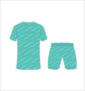Conjunto de Camiseta y Pantalones Cortos de Fútbol Sublimados Ferocious Clothing para Hombre, Cuello en V, Absorbe la Humedad, Ropa Deportiva a Rayas para Todas las Temporadas - Product Image 2