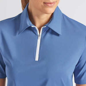 Chemises polo pour femmes, tailles personnalisées, impression de logo, uniformes, 100% polyester, grandes tailles, unies, sport, golf. - Product Image 6