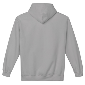 Sweat-shirt à capuche gris avec motif rose, broderie circulaire, en polaire, à manches longues, unisexe, décontracté, vêtements d'hiver tendance - Product Image 2