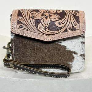 Monedero de Cuero Genuino Hecho a Mano, Pequeño y Lujoso, Mini Cartera de Cuero Vacuno con Pelo, de Alta Calidad para Mujer - Product Image 3