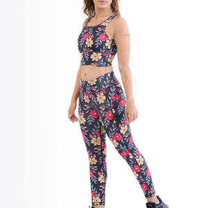 Conjunto de Yoga para Mujer, 2 Piezas, Diseño Sólido en la Parte Delantera, Secado Rápido, Ecológico, Transpirable, Ropa Deportiva para Gimnasio, Estilo Casual Holgado - Product Image 6