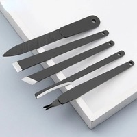 Kit d'outils de pédicure et de manucure pour les pieds : grattoir à ongles, couteau à cuticules, lime à peaux mortes, pour ongles incarnés et soins des pieds