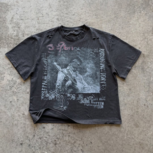 Nouvelle mode 2026 : T-shirt vintage respirant à manches courtes avec strass, style décontracté, vêtement de marque tendance - Product Image 2