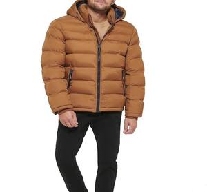 Blouson matelassé épais à capuche pour homme, imperméable, écologique, chaud, pour l'automne et l'hiver, avec technique de lavage avancée, vente en gros - Product Image 3
