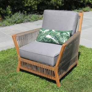 Conjunto de Sofás de Teca para Exteriores, Muebles de Jardín, Conjunto de Salón para Patio, Sofá de Jardín de Madera Maciza, Estilo Moderno del Reino Unido - Product Image 3