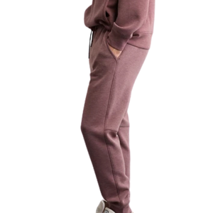 Pantalon de jogging en molleton pour homme, taille élastique, bas de pantalon à revers, coupe décontractée, pantalon de détente d'hiver décontracté avec poches latérales - Product Image 5