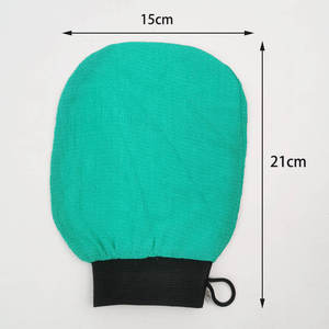 Nouveaux gants de bain exfoliants en polyester pour le corps, pour une exfoliation profonde sous la douche - Product Image 1
