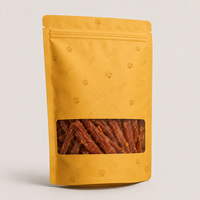 Sachet d'emballage personnalisé pour friandises pour animaux de compagnie, pochette composite auto-scellante à fermeture éclair pour aliments pour chats et chiens