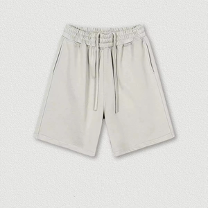 Pantalones cortos deportivos de estilo americano con cordón ajustable para hombre, color liso, venta al por mayor para ropa urbana - Product Image 6
