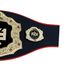 M.V.P. Cinturón de Campeonato con Detalles en Oro y Cuero Negro de Primera Calidad, Personalizable, para Deportes y Eventos - Product Image 3