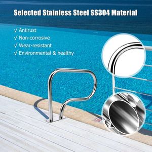 Corrimano per Piscina in Acciaio Inossidabile con Piastra di Base, Accessori Premium per Piscine - Product Image 6