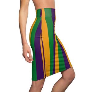 Falda Lápiz de Primavera 2027 New Razers Impex Mardi Gras con Estampado Completo, Transpirable, de Poliéster/Algodón para Mujer - Product Image 4
