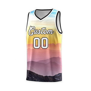 Ensemble uniforme de basketball pour hommes à col en V, maillot et short de basketball personnalisés avec logo d'équipe, équipement d'entraînement sportif de basketball - Product Image 3