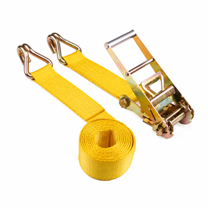 Sangle d'arrimage à cliquet en polyester robuste de qualité industrielle Provina 75 mm 8000 kg avec crochets métalliques certifiée GS & CE pour le transport de machines - Product Image 1