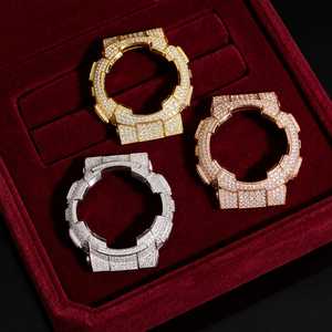 Fully Iced Out Moissanite Diamond <b>Watch</b> Bezel For GA110 <b>Men</b> Women Hip Hop Jewelry <b>Gold</b> Rose <b>Gold</b> Silver - Product Image 3