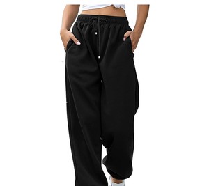 Pantalones deportivos anchos para mujer, estilo costa este, listos para envío global. - Product Image 1