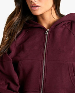 Sudadera con capucha personalizada de forro polar para mujer, lisa, extragrande, con estampado, tipo jersey, tallas grandes, sudaderas y sudaderas con capucha para mujer - Product Image 3